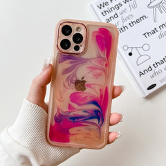 Oil Painting Electroplating TPU Phone Case, For iPhone 13 Pro Max, For iPhone 12, For iPhone 12 Pro, For iPhone 12 Pro Max, For iPhone 11, For iPhone 11 Pro