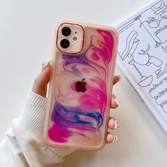 Oil Painting Electroplating TPU Phone Case, For iPhone 13 Pro Max, For iPhone 12, For iPhone 12 Pro, For iPhone 12 Pro Max, For iPhone 11, For iPhone 11 Pro