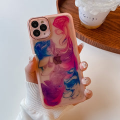 Oil Painting Electroplating TPU Phone Case, For iPhone 11 Pro Max, For iPhone SE 2022/2020 / 8 / 7, For iPhone 8 Plus / 7 Plus, For iPhone X / XS, For iPhone XS Max, For iPhone XR