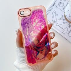 Oil Painting Electroplating TPU Phone Case, For iPhone 11 Pro Max, For iPhone SE 2022/2020 / 8 / 7, For iPhone 8 Plus / 7 Plus, For iPhone X / XS, For iPhone XS Max, For iPhone XR