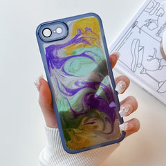 Oil Painting Electroplating TPU Phone Case, For iPhone 11 Pro Max, For iPhone SE 2022/2020 / 8 / 7, For iPhone 8 Plus / 7 Plus, For iPhone X / XS, For iPhone XS Max, For iPhone XR