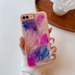 Oil Painting Electroplating TPU Phone Case, For iPhone 8 Plus / 7 Plus, For iPhone X / XS, For iPhone XS Max, For iPhone XR