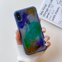 Oil Painting Electroplating TPU Phone Case, For iPhone 11 Pro Max, For iPhone SE 2022/2020 / 8 / 7, For iPhone 8 Plus / 7 Plus, For iPhone X / XS, For iPhone XS Max, For iPhone XR