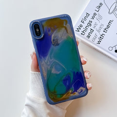 Oil Painting Electroplating TPU Phone Case, For iPhone 11 Pro Max, For iPhone SE 2022/2020 / 8 / 7, For iPhone 8 Plus / 7 Plus, For iPhone X / XS, For iPhone XS Max, For iPhone XR