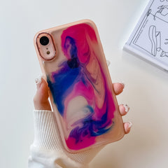 Oil Painting Electroplating TPU Phone Case, For iPhone 11 Pro Max, For iPhone SE 2022/2020 / 8 / 7, For iPhone 8 Plus / 7 Plus, For iPhone X / XS, For iPhone XS Max, For iPhone XR