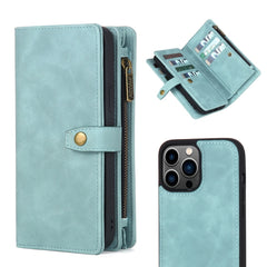 Zipper Wallet Magnetic Detachable Leather Phone Case, For iPhone 14, For iPhone 14 Pro, For iPhone 14 Plus, For iPhone 14 Pro Max, For iPhone 13, For iPhone 13 Pro, For iPhone 13 Pro Max, For iPhone 12 / 12 Pro, For iPhone 12 Pro Max, For iPhone 11