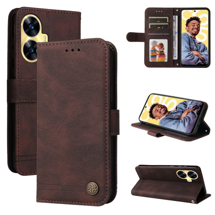 Skin Feel Life Tree Metal Button Leather Phone Case, For Realme 11 Pro / 11 Pro+, For Realme C65 4G, For Realme C55, For Realme GT Neo 5 5G / GT3