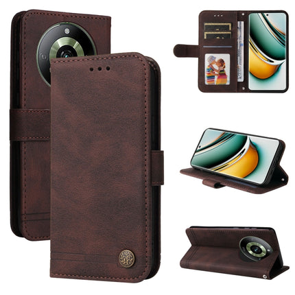Skin Feel Life Tree Metal Button Leather Phone Case, For Realme C67 5G / 11 5G Taiwan Version, For Realme 11 4G Global, For Realme C53 / Narzo N53, For Realme 11