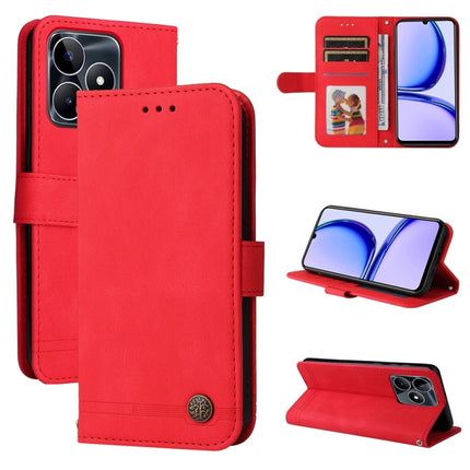 Skin Feel Life Tree Metal Button Leather Phone Case, For Realme C67 5G / 11 5G Taiwan Version, For Realme 11 4G Global, For Realme C53 / Narzo N53, For Realme 11