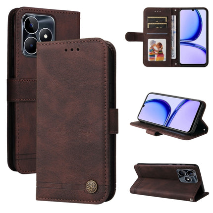 Skin Feel Life Tree Metal Button Leather Phone Case, For Realme C67 5G / 11 5G Taiwan Version, For Realme 11 4G Global, For Realme C53 / Narzo N53, For Realme 11
