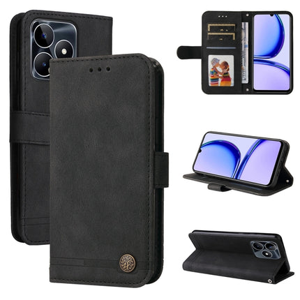 Skin Feel Life Tree Metal Button Leather Phone Case, For Realme C67 5G / 11 5G Taiwan Version, For Realme 11 4G Global, For Realme C53 / Narzo N53, For Realme 11