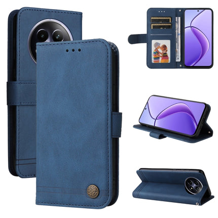 Skin Feel Life Tree Metal Button Leather Phone Case, For Realme 12, For Realme 12+, For Realme 12 Pro+, For Realme C67 4G Global