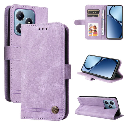 Skin Feel Life Tree Metal Button Leather Phone Case, For Realme 13+, For Realme 13 Pro / 13 Pro+ / 12 Pro, For Realme GT 6 / GT Neo6 SE, For Realme C63 / C61  / Note 60