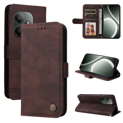 Skin Feel Life Tree Metal Button Leather Phone Case, For Realme 13+, For Realme 13 Pro / 13 Pro+ / 12 Pro, For Realme GT 6 / GT Neo6 SE, For Realme C63 / C61  / Note 60