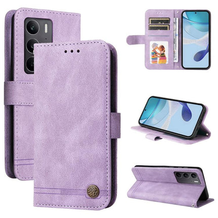 Skin Feel Life Tree Metal Button Leather Phone Case, For Realme 15T 5G, For Realme Narzo 80 Lite 4G / C71 India, For Realme 15 5G / Realme 15 Pro 5G, For Realme C71 4G / C75 4G / 5G / 14x