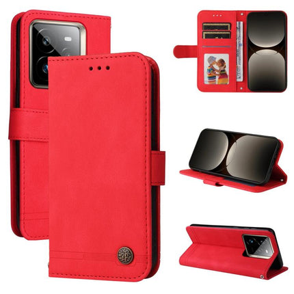 Skin Feel Life Tree Metal Button Leather Phone Case, For Realme 14 Global, For Realme 14 Pro+ Global, For Realme 14 Pro Global, For Realme GT 7 Pro