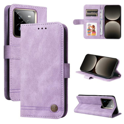Skin Feel Life Tree Metal Button Leather Phone Case, For Realme 14 Global, For Realme 14 Pro+ Global, For Realme 14 Pro Global, For Realme GT 7 Pro