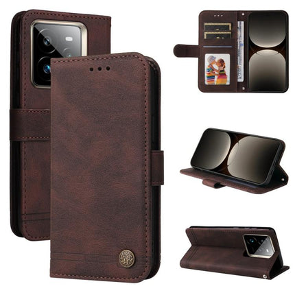 Skin Feel Life Tree Metal Button Leather Phone Case, For Realme 14 Global, For Realme 14 Pro+ Global, For Realme 14 Pro Global, For Realme GT 7 Pro