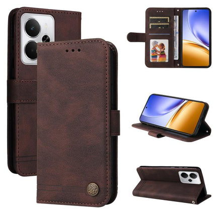 Skin Feel Life Tree Metal Button Leather Phone Case, For Realme 14 Global, For Realme 14 Pro+ Global, For Realme 14 Pro Global, For Realme GT 7 Pro