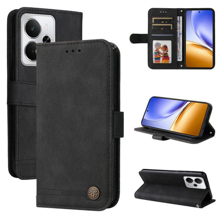 Skin Feel Life Tree Metal Button Leather Phone Case, For Realme 14 Global, For Realme 14 Pro+ Global, For Realme 14 Pro Global, For Realme GT 7 Pro