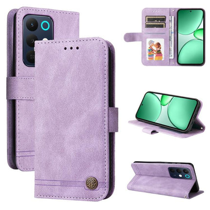 Skin Feel Life Tree Metal Button Leather Phone Case, For Realme 16 Pro+ 5G, For Realme 16 Pro 5G, For Realme 15x 5G India / Realme C85 5G, For Realme C85 Pro 4G