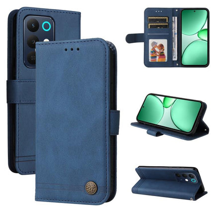 Skin Feel Life Tree Metal Button Leather Phone Case, For Realme 16 Pro+ 5G, For Realme 16 Pro 5G, For Realme 15x 5G India / Realme C85 5G, For Realme C85 Pro 4G