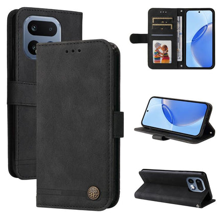 Skin Feel Life Tree Metal Button Leather Phone Case, For Realme 16 Pro+ 5G, For Realme 16 Pro 5G, For Realme 15x 5G India / Realme C85 5G, For Realme C85 Pro 4G
