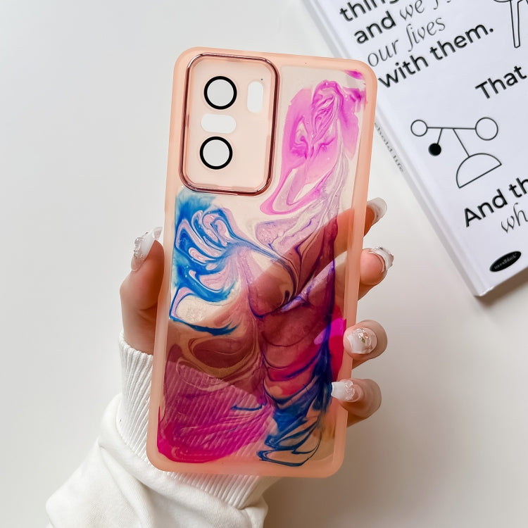 Oil Painting Electroplating TPU Phone Case, For Xiaomi Redmi K40 Pro, For Xiaomi Redmi K40 Gaming