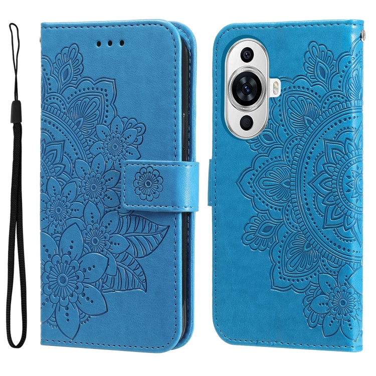 Seven-petal Flowers Embossing Leather Phone Case