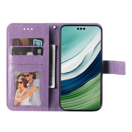 Seven-petal Flowers Embossing Leather Phone Case, For Huawei Mate 60 Pro, For Huawei Enjoy 60X, For Huawei nova 11 Pro, For Huawei nova 11