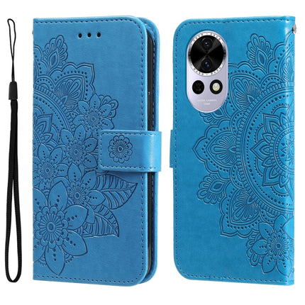 Seven-petal Flowers Embossing Leather Phone Case, For Huawei Enjoy 80, For Huawei nova 13 Pro, For Huawei nova 13 / nova 12, For Huawei Enjoy 70 Pro