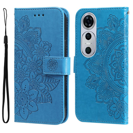 Seven-petal Flowers Embossing Leather Phone Case, For Huawei Enjoy 70 Pro, For Huawei Enjoy 70, For Huawei nova 11 SE, For Huawei nova 12 Pro