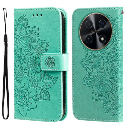 Seven-petal Flowers Embossing Leather Phone Case, For Huawei Enjoy 80, For Huawei nova 13 Pro, For Huawei nova 13 / nova 12, For Huawei Enjoy 70 Pro