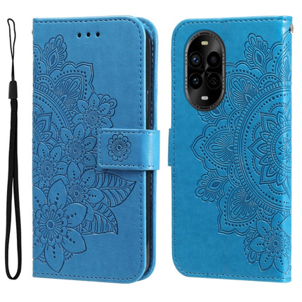Seven-petal Flowers Embossing Leather Phone Case, For Huawei Enjoy 80, For Huawei nova 13 Pro, For Huawei nova 13 / nova 12, For Huawei Enjoy 70 Pro