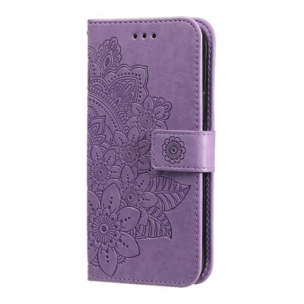 Seven-petal Flowers Embossing Leather Phone Case, For Huawei Mate 70 Air 5G, For Huawei nova 14 Lite, For Huawei Maimang 40 5G, For Huawei nova 14