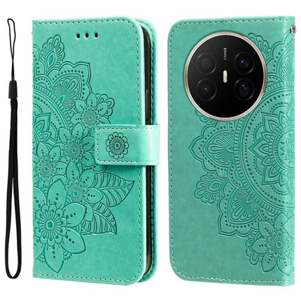 Seven-petal Flowers Embossing Leather Phone Case, For Huawei Mate 70 Air 5G, For Huawei nova 14 Lite, For Huawei Maimang 40 5G, For Huawei nova 14