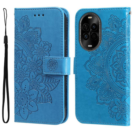 Seven-petal Flowers Embossing Leather Phone Case, For Huawei Mate 70 Air 5G, For Huawei nova 14 Lite, For Huawei Maimang 40 5G, For Huawei nova 14