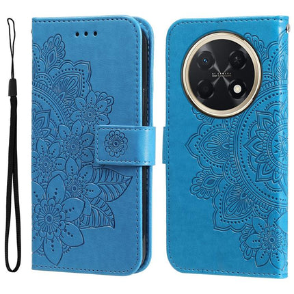Seven-petal Flowers Embossing Leather Phone Case, For Huawei nova 16, For Huawei Enjoy 90 Pro Max 5G, For Huawei Enjoy 90 / Enjoy 90 Plus 5G, For Huawei Enjoy 80 Plus