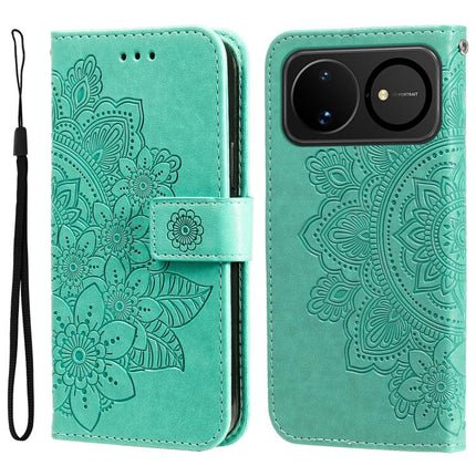Seven-petal Flowers Embossing Leather Phone Case, For Huawei nova 16, For Huawei Enjoy 90 Pro Max 5G, For Huawei Enjoy 90 / Enjoy 90 Plus 5G, For Huawei Enjoy 80 Plus
