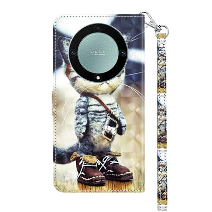 3D Painted Pattern Leather Phone Case