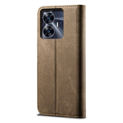 Denim Texture Casual Style Horizontal Flip Leather Case