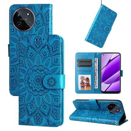 Embossed Sunflower Leather Phone Case, For Realme C67 Global / 11 5G Taiwan Version, For Realme 11 4G Global, For Realme C53 / Narzo N53, For Realme 11