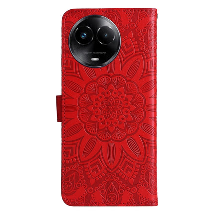 Embossed Sunflower Leather Phone Case, For Realme C67 Global / 11 5G Taiwan Version, For Realme 11 4G Global, For Realme C53 / Narzo N53, For Realme 11