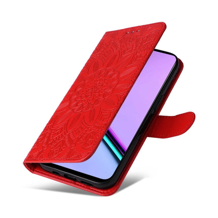 Embossed Sunflower Leather Phone Case, For Realme C67 Global / 11 5G Taiwan Version, For Realme 11 4G Global, For Realme C53 / Narzo N53, For Realme 11