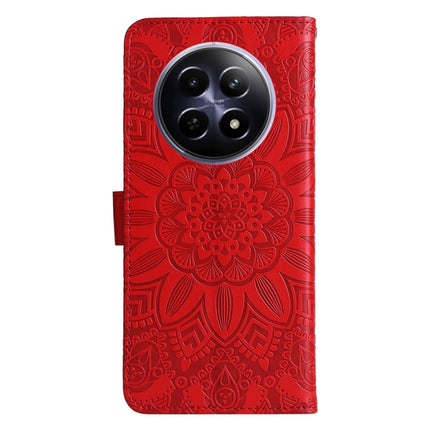 Embossed Sunflower Leather Phone Case, For Realme 12 5G, For Realme 12+, For Realme 12 Pro+, For Realme C67 4G Global