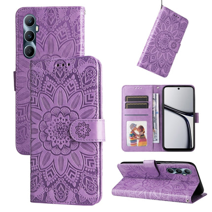 Embossed Sunflower Leather Phone Case, For Realme 11 Pro / 11 Pro+, For Realme C65 4G, For Realme C55, For Realme GT Neo 5 5G / GT3