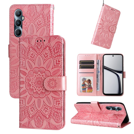Embossed Sunflower Leather Phone Case, For Realme 11 Pro / 11 Pro+, For Realme C65 4G, For Realme C55, For Realme GT Neo 5 5G / GT3