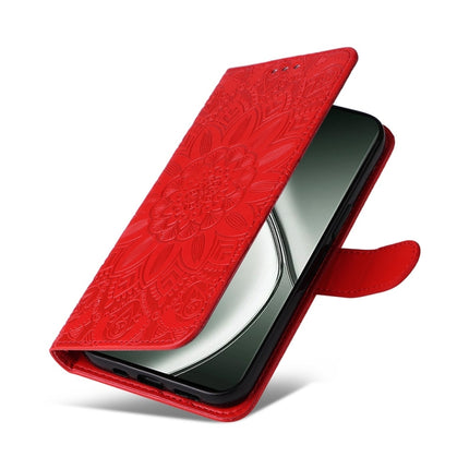 Embossed Sunflower Leather Phone Case, For Realme 12 5G, For Realme 12+, For Realme 12 Pro+, For Realme C67 4G Global