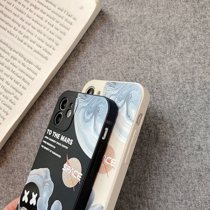 Martian Astronaut Pattern Shockproof Phone Case, For iPhone 11, For iPhone XS Max, For iPhone XR, For iPhone X, For iPhone XS, For iPhone 7 Plus, For iPhone 8 Plus, For iPhone 7, For iPhone 8, For iPhone SE 2020, For iPhone 6 Plus, For iPhone 6s Plus