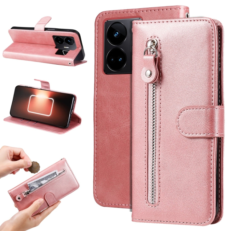 Fashion Calf Texture Zipper Leather Phone Case